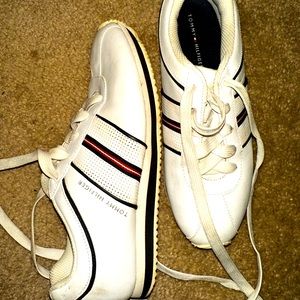 Vintage Tommy Hilfiger White Sneakers, SIZE-8.5